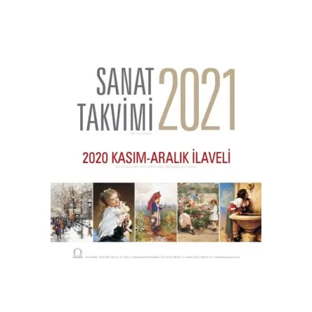 2021 Sanat Duvar Takvimi - Angora Kitapları