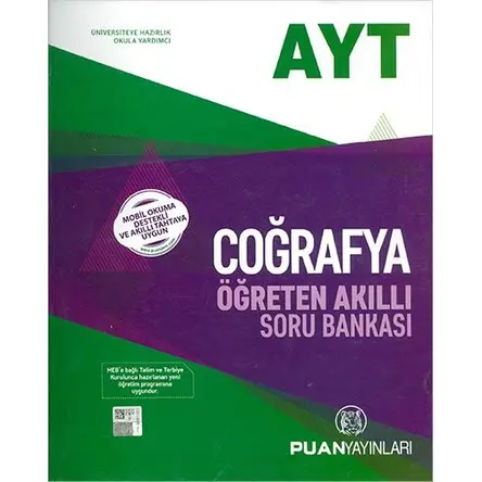 Puan AYT Coğrafya Öğreten Akıllı Soru Bankası