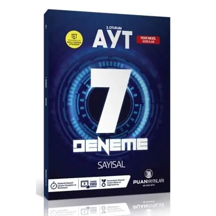 Puan AYT Sayısal Video Çözümlü 7 Deneme