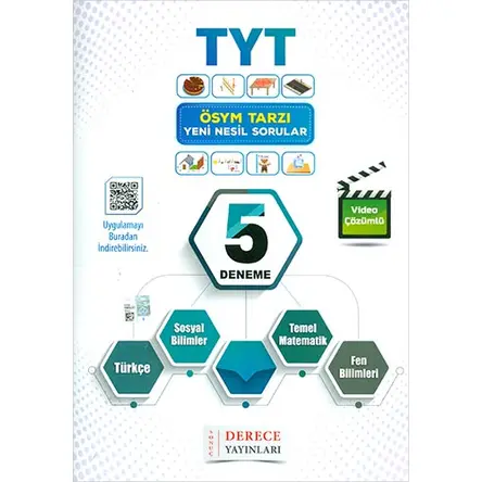 Derece TYT Ösym Tarzı 5 Deneme