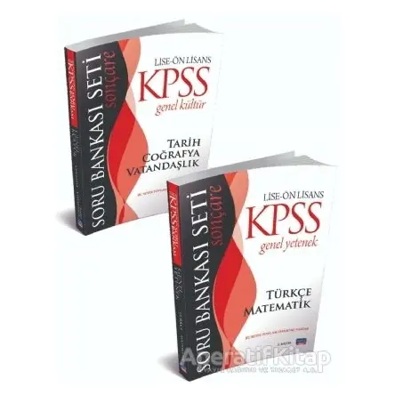 Son Çare Lise-Ön Lisans Kpss Genel Kültür/Genel Yetenek Soru Bankası (2 Kitap Takım)