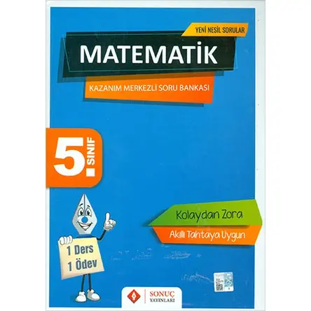 Sonuç 5.Sınıf Matematik Kazanım Merkezli Soru Bankası 2024 öncesi müfredat