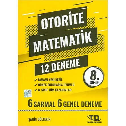 Tandem 8.Sınıf Matematik Otorite 12 Deneme