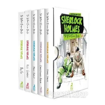 Çocuklar İçin Sherlock Holmes Seti (5 Kitap) - Sir Arthur Conan Doyle - Ren Çocuk