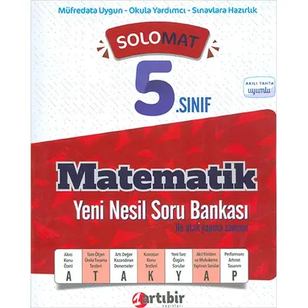 5, Sınıf Matematik SoloMat Soru Bankası Artıbir Yayınları