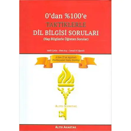 Altın Aanahtar 0’dan 100’e Taktiklerle Dil Bilgisi Soruları