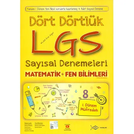 Etkin Dört Dörtlük LGS Sayısal Denemeleri