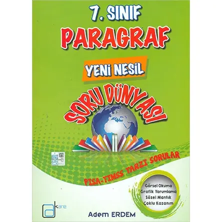 7.Sınıf Paragraf Yeni Nesil Soru Dünyası A Kare Yayınları