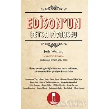 Edisonun Beton Piyanosu - Judy Wearing - Nail Kitabevi Yayınları