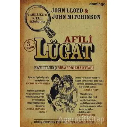 Afili Lügat - John Lloyd - Domingo Yayınevi