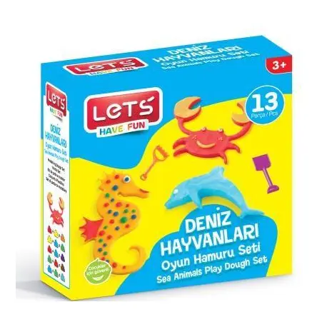 Lets Oyun Hamuru Deniz Hayvanları Seti 13 Parça L8599