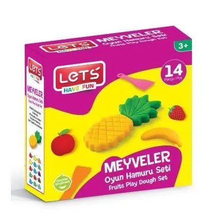 Lets Oyun Hamuru Meyveler Seti 14 Parça L8596