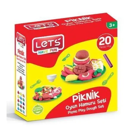 Lets Oyun Hamuru Piknik Seti 20 Parça L8595