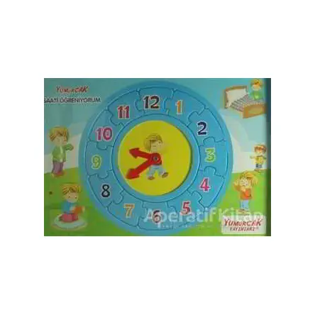Yumurcak Saati Öğreniyorum Yapboz (12 Parça) - Yumurcak Yayınları