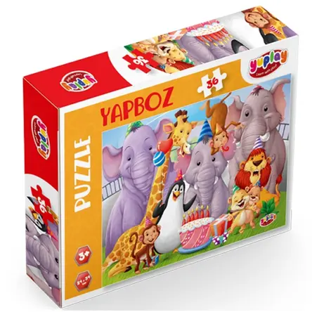 Kutulu Yapboz Hayvanat Bahçesi 36 Parça Puzzle - Yumurcak Yayınları