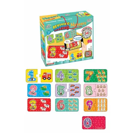 Maxi Konuşan Puzzle 2 Parçalı Sayılar - Akar Oyuncak