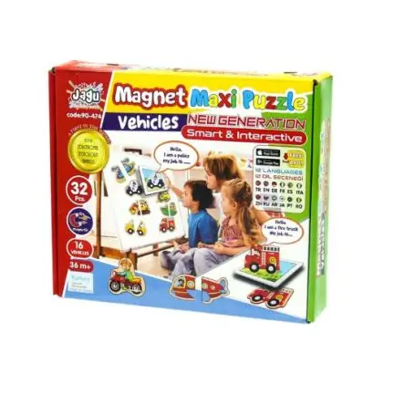 Jagu Magnet Araçlar 36 Parça Puzzle - Akar Oyuncak