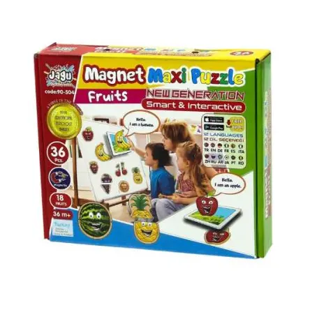 Jagu 36 Parça 2 Puzzle Magnet Meyveler - Akar Oyuncak