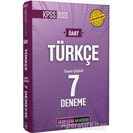 2021 KPSS ÖABT Türkçe Öğretmenliği Tamamı Çözümlü 7 Deneme