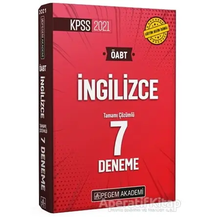 2021 KPSS ÖABT İngilizce Tamamı Çözümlü 7 Deneme