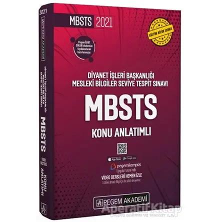 2021 Diyanet İşleri Başkanlığı Mesleki Bilgiler Seviye Tespit Sınavı MBSTS Konu Anlatımlı