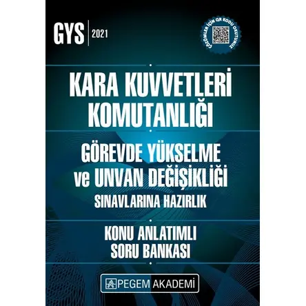 Pegem GYS Kara Kuvvetleri Komutanlığı Görevde Yükselme ve Unvan Değişikliği