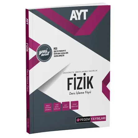 Pegem Akademi 2022 AYT Fizik Ders İşleme Föyü