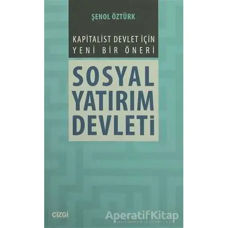 Sosyal Yatırım Devleti - Şenol Öztürk - Çizgi Kitabevi Yayınları