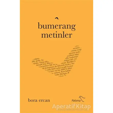 Bumerang Metinler - Bora Ercan - Paloma Yayınevi