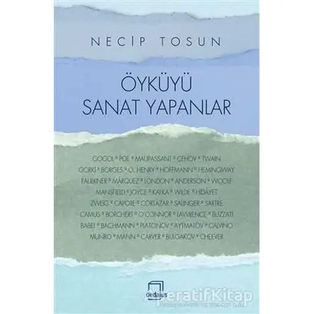 Öyküyü Sanat Yapanlar - Necip Tosun - Dedalus Kitap