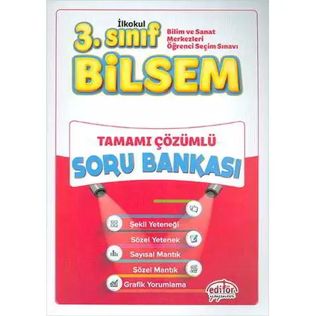 Editör 3.Sınıf Bilsem Tamamı Çözümlü Soru Bankası