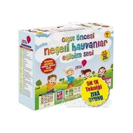 Neşeli Hayvanlar Eğitim Seti - Mehtap Şenkaya - Ensar Neşriyat