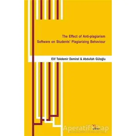 The Effect of Anti-plagiarism Software on Students’ Plagiarizing Behaviour