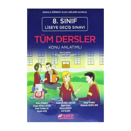 Esen 8.Sınıf Tüm Dersler Konu Anlatımlı