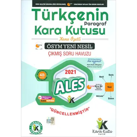 İnformal 2021 ALES Türkçenin Kara Kutusu Konu Özetli Soru Bankası Paragraf