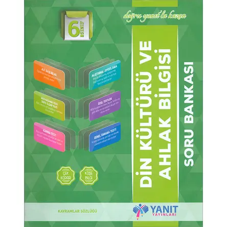 6.Sınıf Din Kültürü ve Ahlak Bilgisi Soru Bankası Yanıt Yayınları