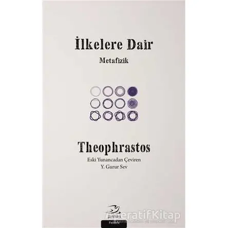 İlkelere Dair - Theophrastos - Pinhan Yayıncılık