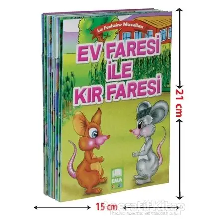 La Fontaine Masalları (10 Kitap+Soru Kitapçığı) - Jean de la Fontaine - Ema Kitap