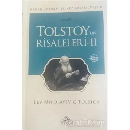 Tolstoyun Risaleleri 2 - Lev Nikolayeviç Tolstoy - Cağaloğlu Yayınevi