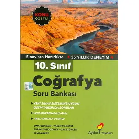 Aydın 10.Sınıf Coğrafya Konu Özetli Soru Bankası