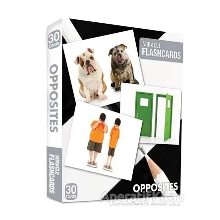 Miracle Flashcards - Oppposites Box 30 Cards - Kolektif - MK Publications