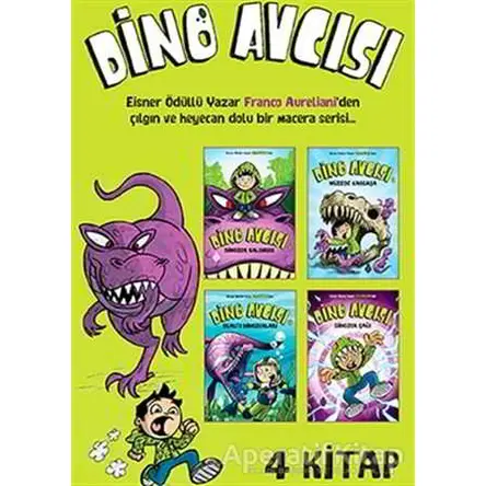 Dino Avcısı (4 Kitap Takım) - Franco Aureliani - Uğurböceği Yayınları
