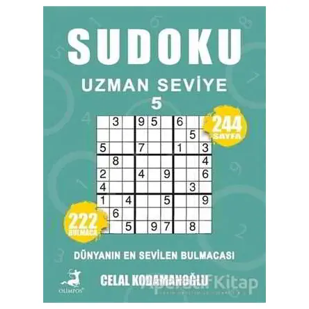Sudoku Uzman Seviye 5 - Celal Kodamanoğlu - Olimpos Yayınları