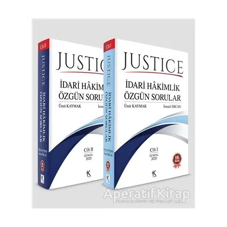 Justice İdari Hakimlik Özgün Sorular (2 Cilt Takım) - Ümit Kaymak - Kuram Kitap