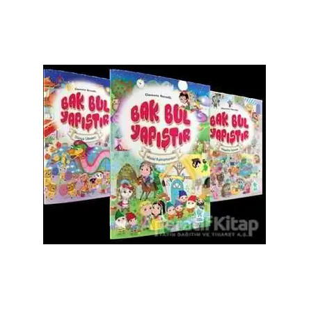 Bak - Bul - Yapıştır (3 Kitap Set) Damla Yayınevi