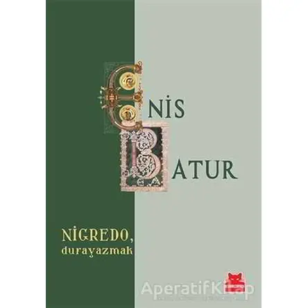 Nigredo, Durayazmak - Enis Batur - Kırmızı Kedi Yayınevi