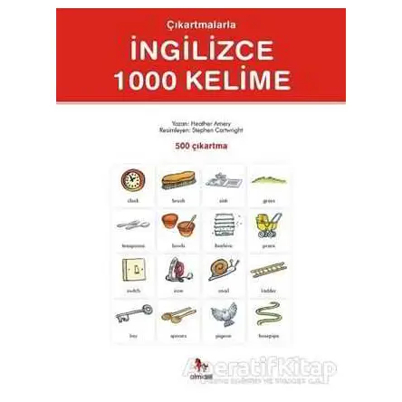 Çıkartmalarla İngilizce 1000 Kelime (500 Çıkartma) - Heather Amery - Almidilli