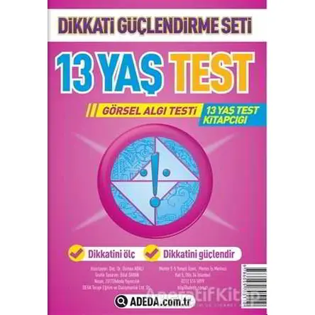 Dikkati Güçlendirme Seti 13 Yaş Test - Osman Abalı - Adeda Yayınları