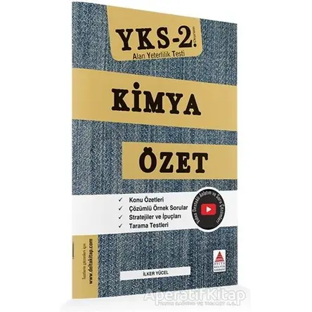 AYT (YKS 2. Oturum) Kimya Özet - İlker Yücel - Delta Kültür Yayınevi