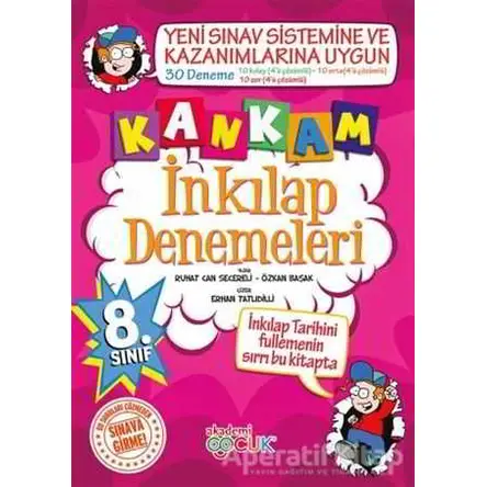 Kankam 8. Sınıf İnkilap Denemeleri - Ruhat Can Secereli - Akademi Çocuk